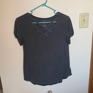 Grey American Eagle Soft and Sexy T-Shirt